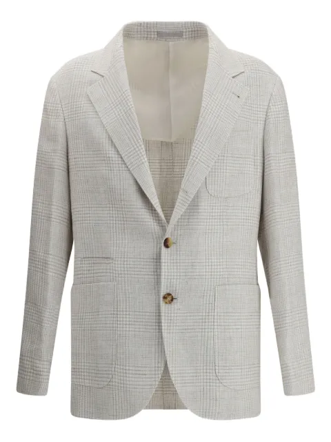 Brunello Cucinelli blazer con motivo de cuadros
