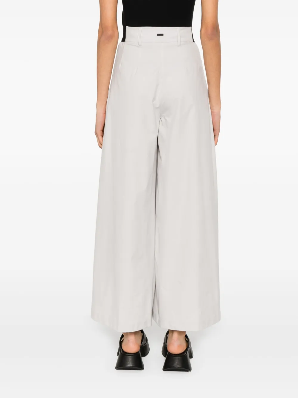 Herno Broek met wijde pijpen Grijs