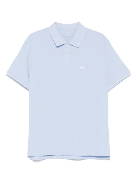 C.P. Company logo-patch polo shirt