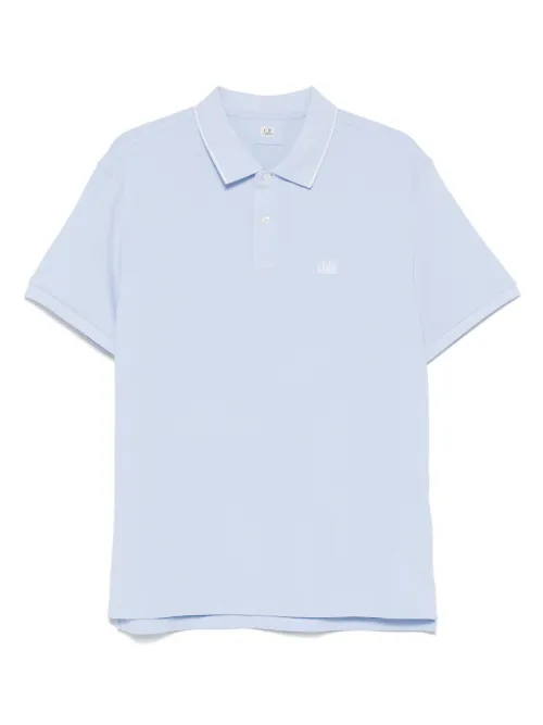 Polo à patch logo - C.P. Company - Modalova