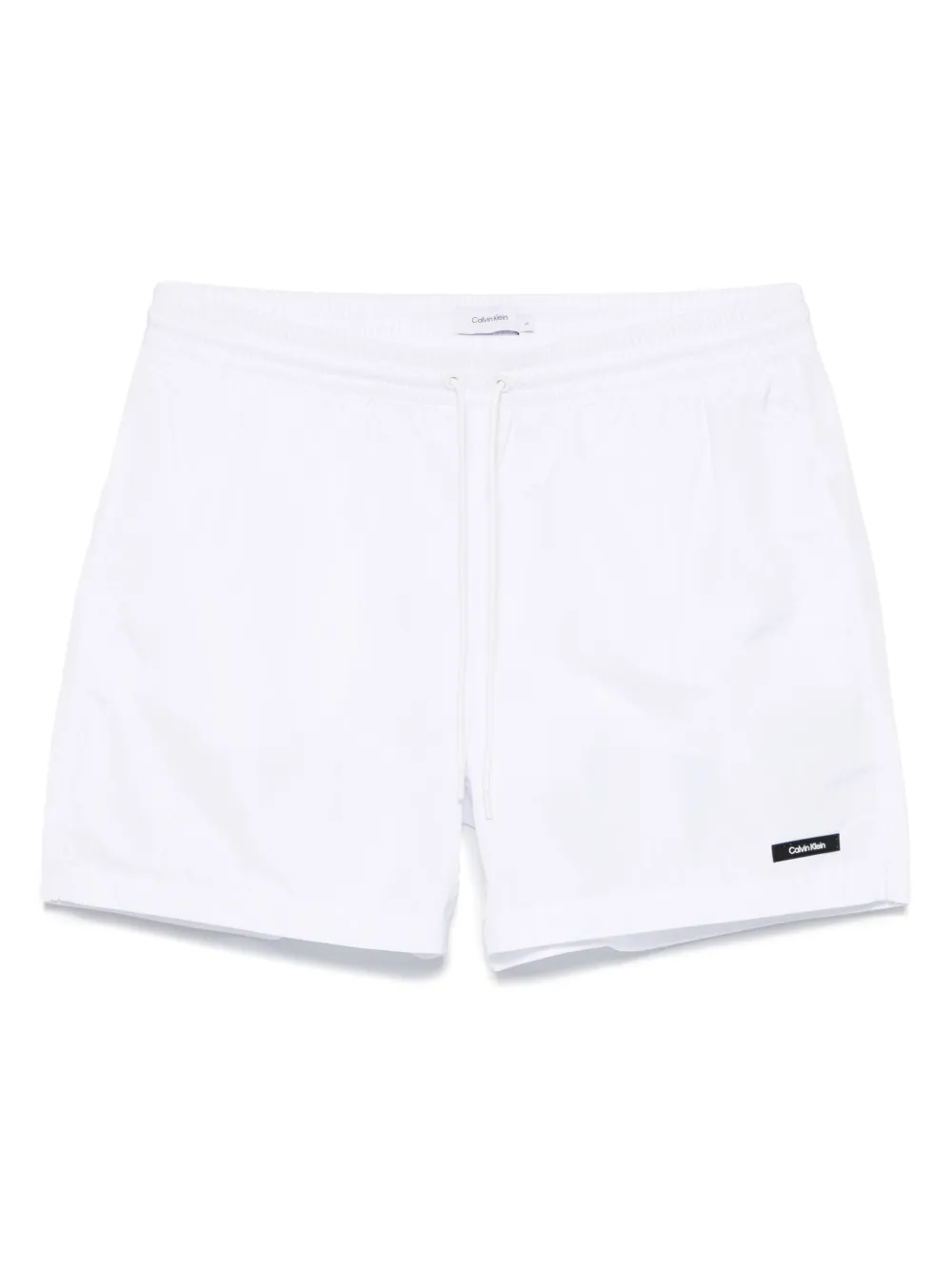 Calvin Klein ロゴ トランクス水着 - ホワイト Calvin Klein ロゴ トランクス水着 - ホワイト