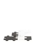 Tre Product puzzle-piece coasters (set of four) - Black
