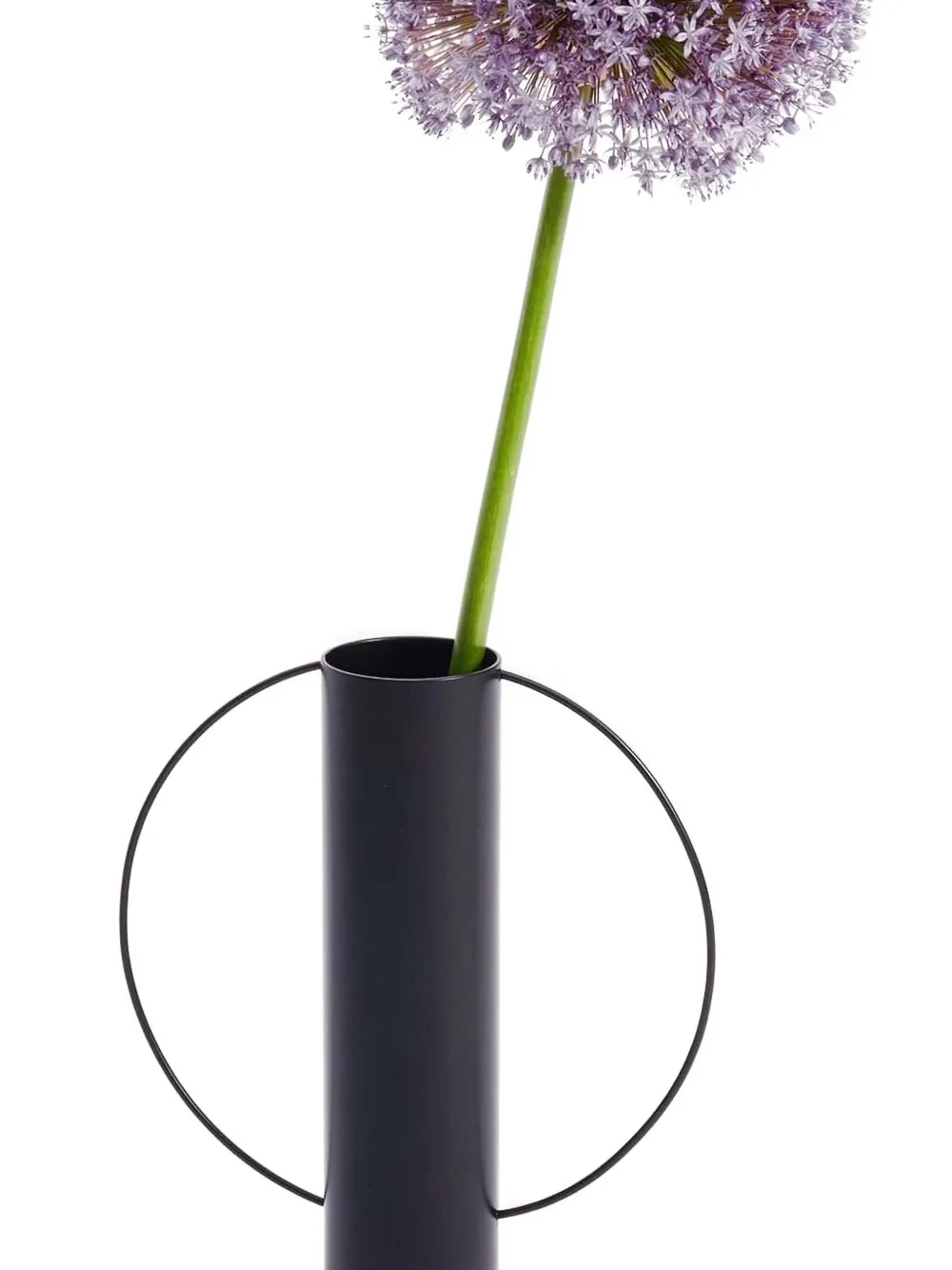 Tre Product Circular-detail Vase In Black
