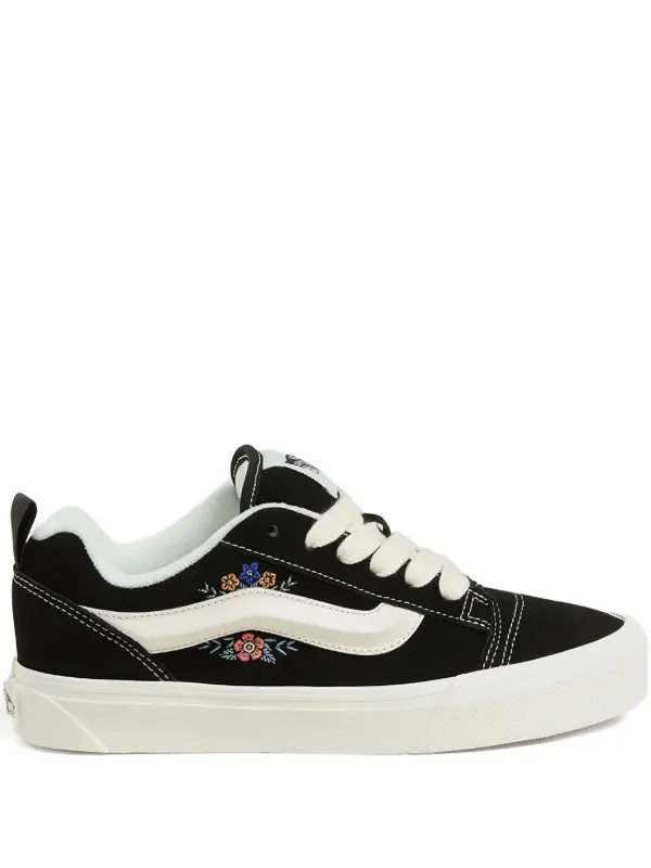 Vans Knu Skool Embroidered low-top Sneakers Black FARFETCH