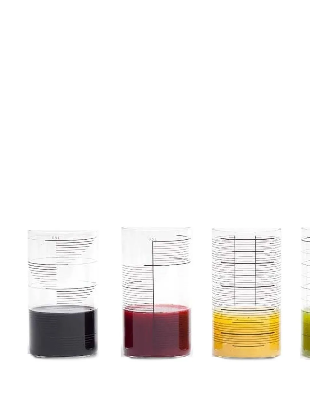 Tre Product Graduated Glasses (set Of Four) In Multi