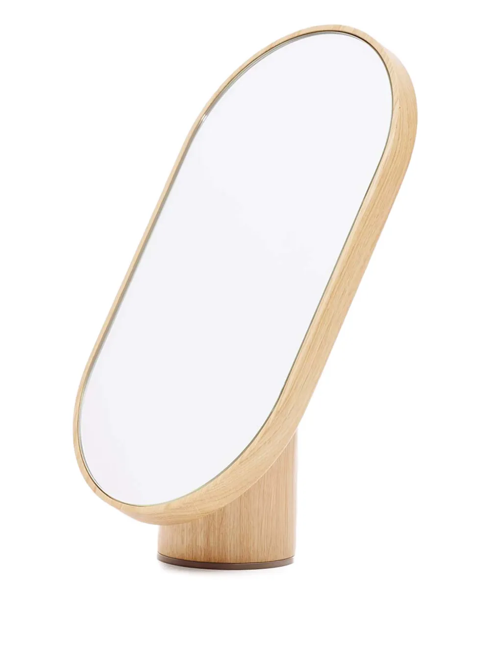 Tre Product Oval-frame Mirror In Neutral