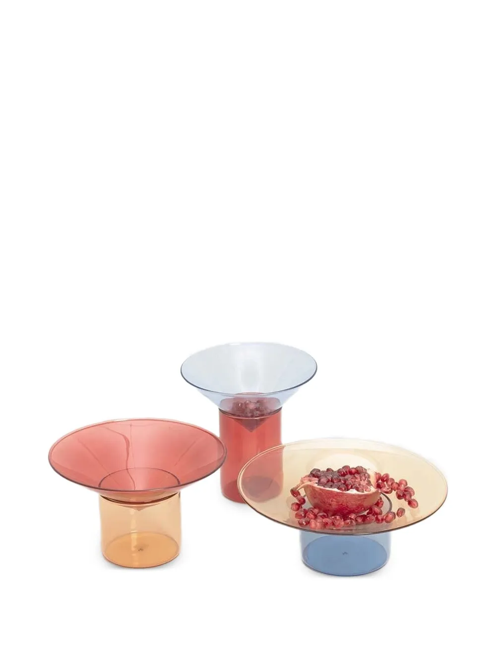 Tre Product Funnel-shaped Bowls (set Of Three) In Multi