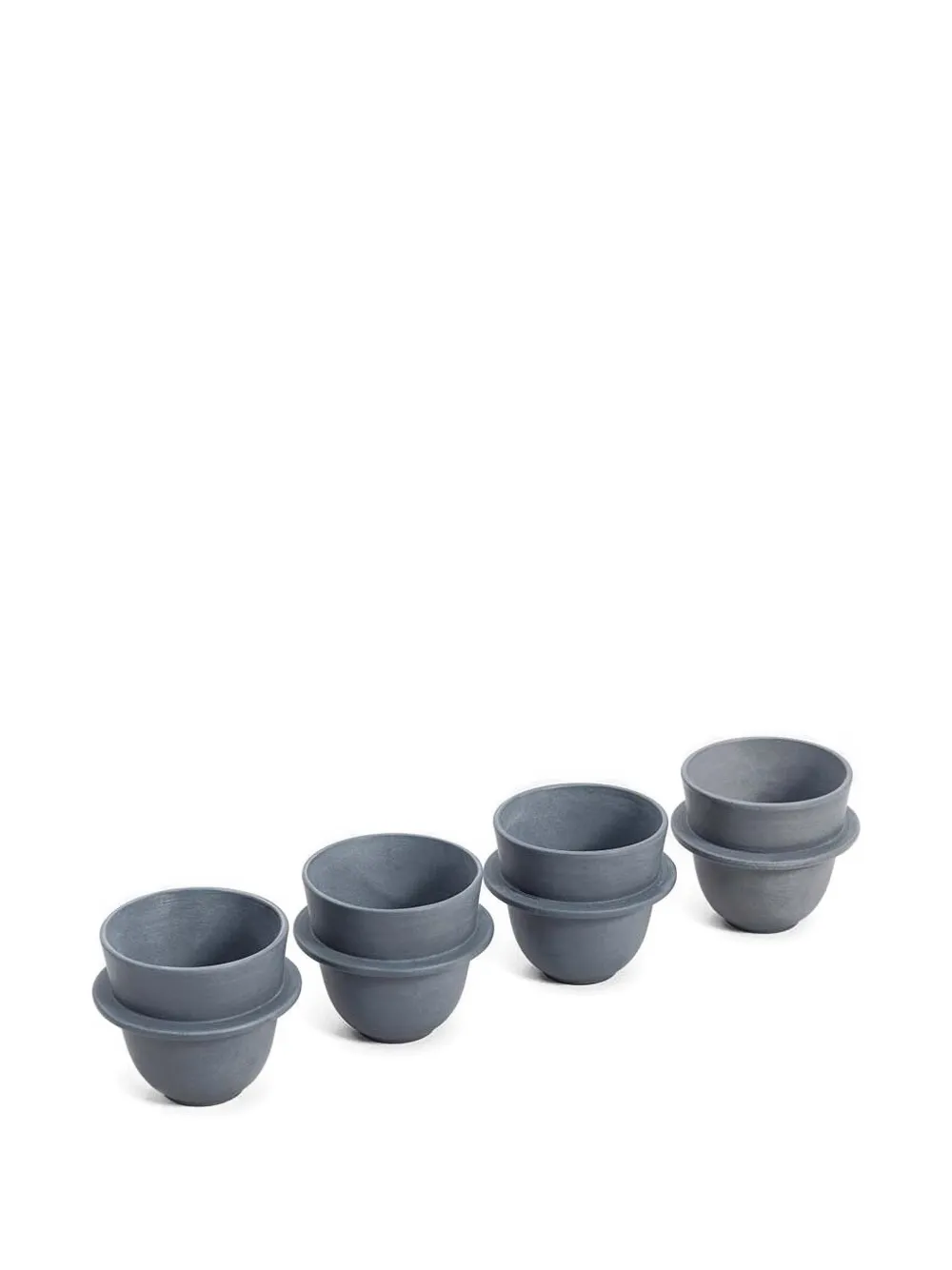Tre Product Bowler Cups (set Of Four) In Blue