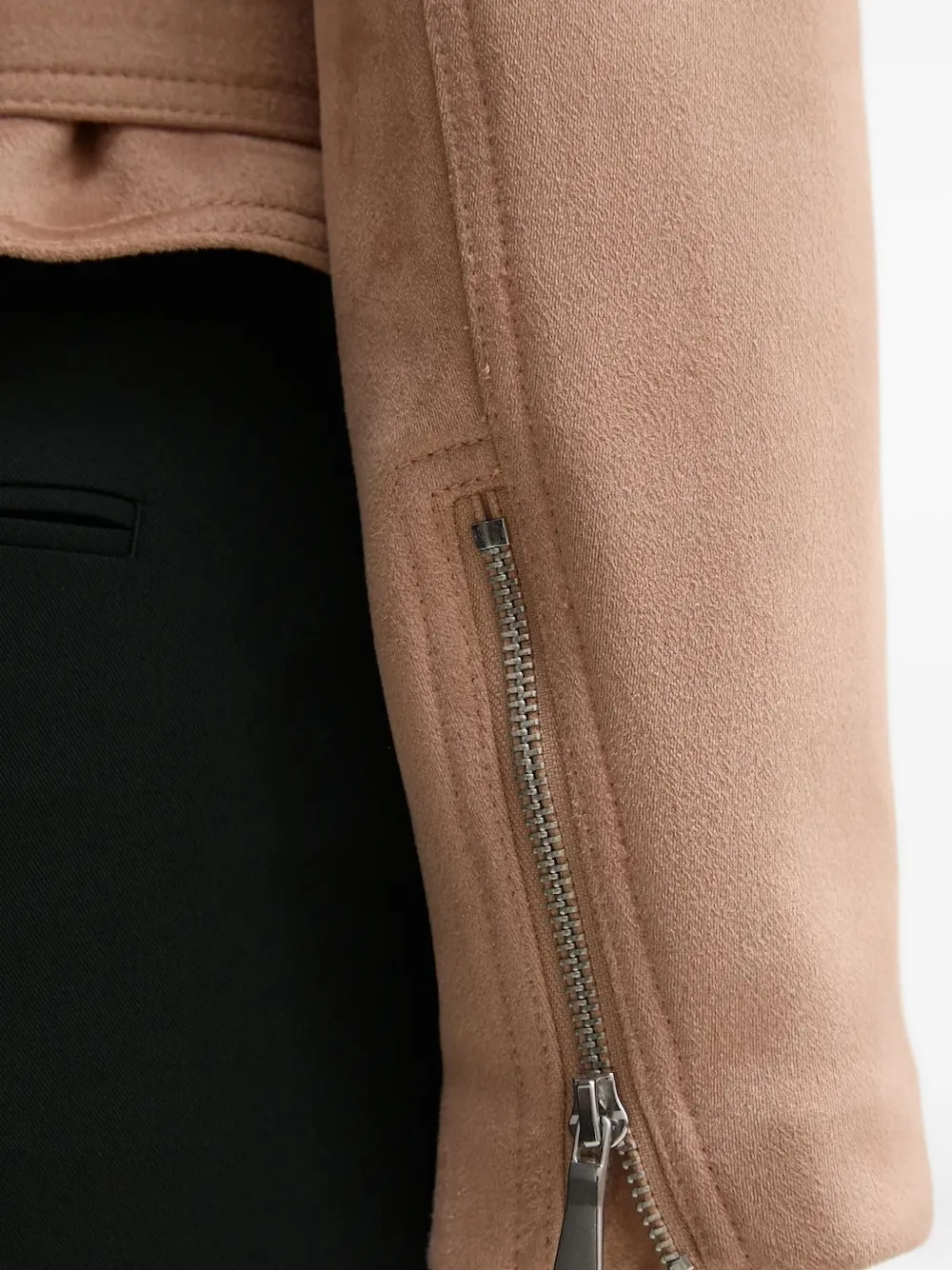 Sisley Paris Belted Zip-front Jacket In Pink