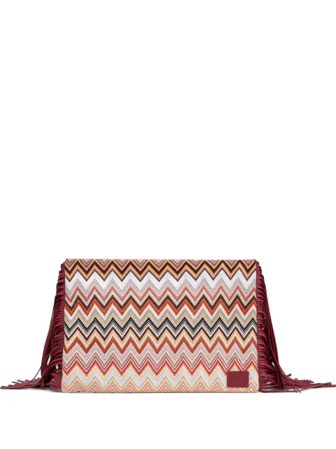 Missoni bolsa de mano con detalle de flecos