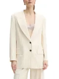 SIMONA CORSELLINI stripe-pattern blazer - Neutrals