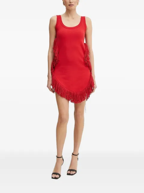 SIMONA CORSELLINI fringe mini dress