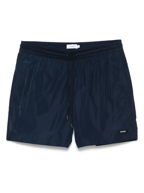 Calvin Klein logo-patch swim shorts