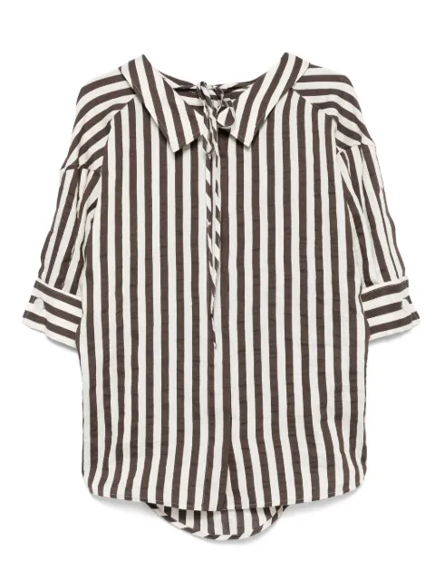 Seventy camisa con rayas estampadas