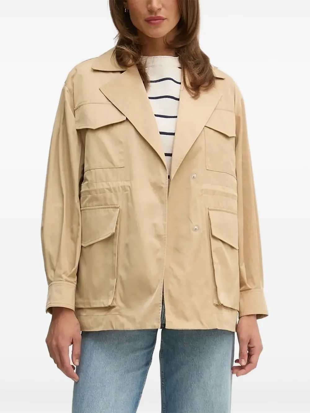 Sisley drawstring pocket jacket | Neutrals | Image 1