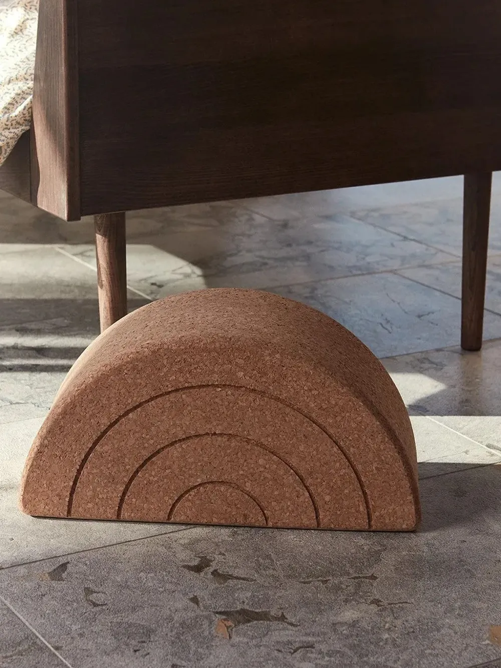 Oyoy Rainbow Cork Bolster In Brown