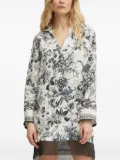 SIMONA CORSELLINI floral-print mini dress - White