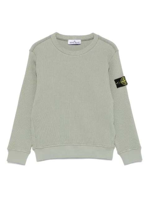 Stone Island Junior سويتر بملمس الوافل