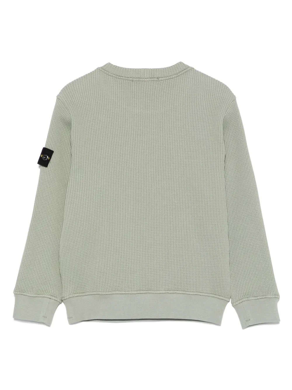 Stone Island Junior Suéter com textura waffle | Suéter de tricô e algodão | Image 2