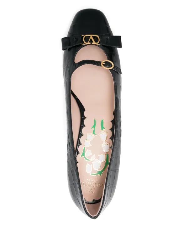 パンプス BOWOW LEATHER DECOLLETE Valentino Garavani 45mm Bowow Décolleté Pumps | Black | FARFETCH