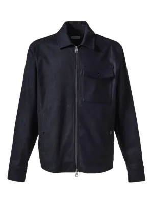 【MONCLER】シャツジャケット Moncler ジップアップ シャツジャケット | ブラック | FARFETCH JP