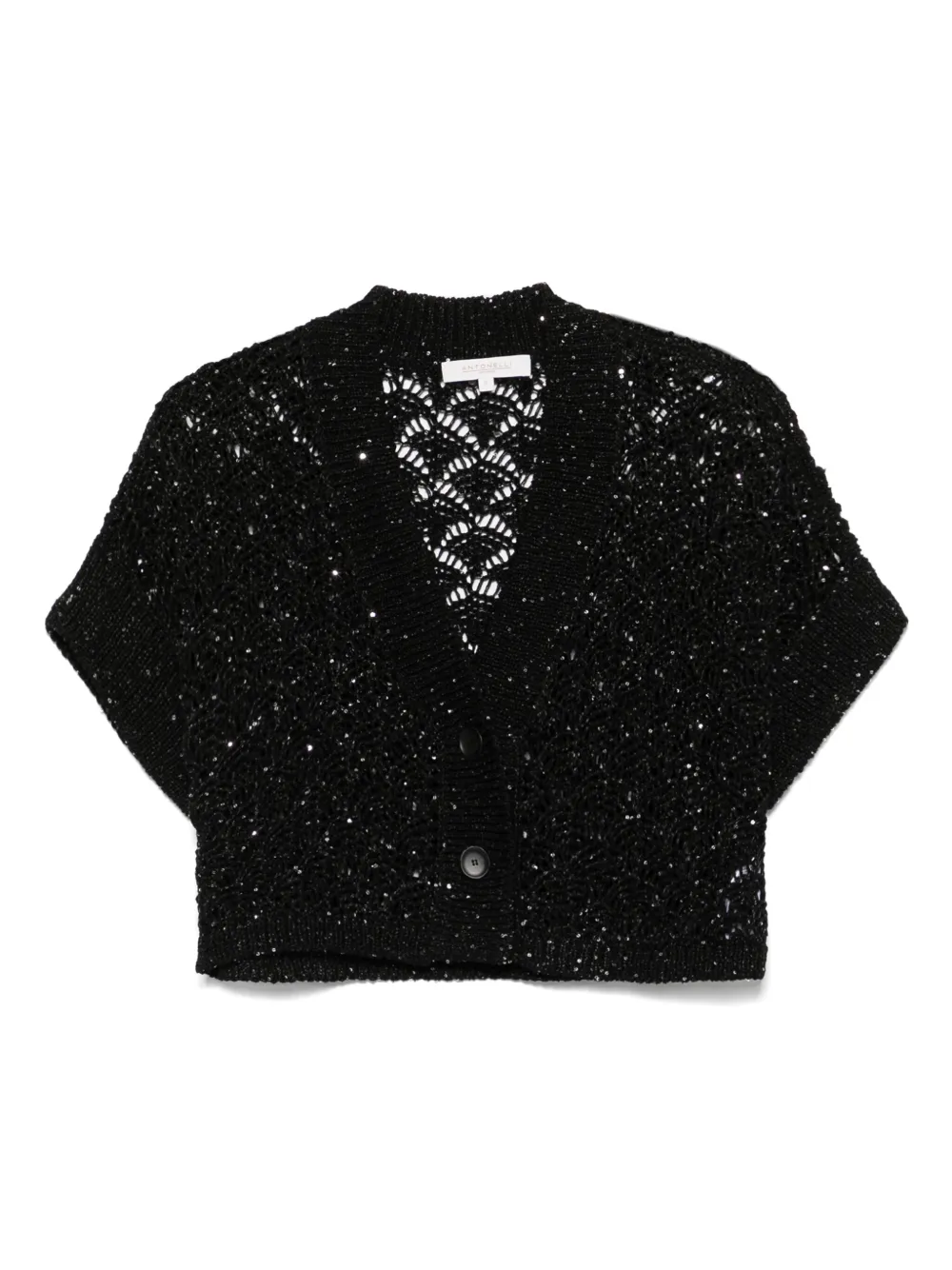 Antonelli sequin-embellished cardigan | Black | Image 1