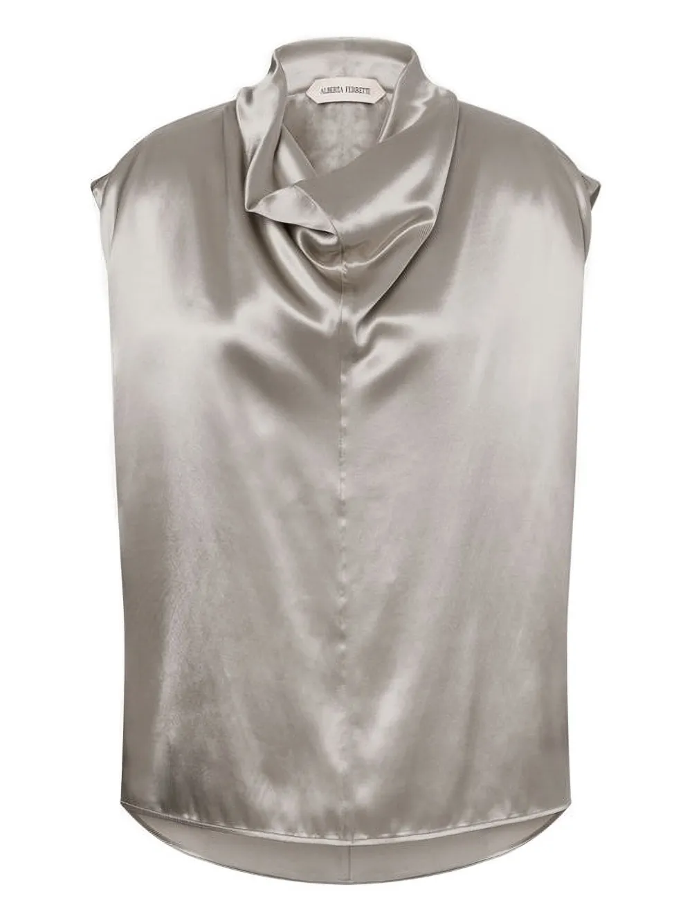 Alberta Ferretti cowl-neck sleeveless top | Silver | Image 1