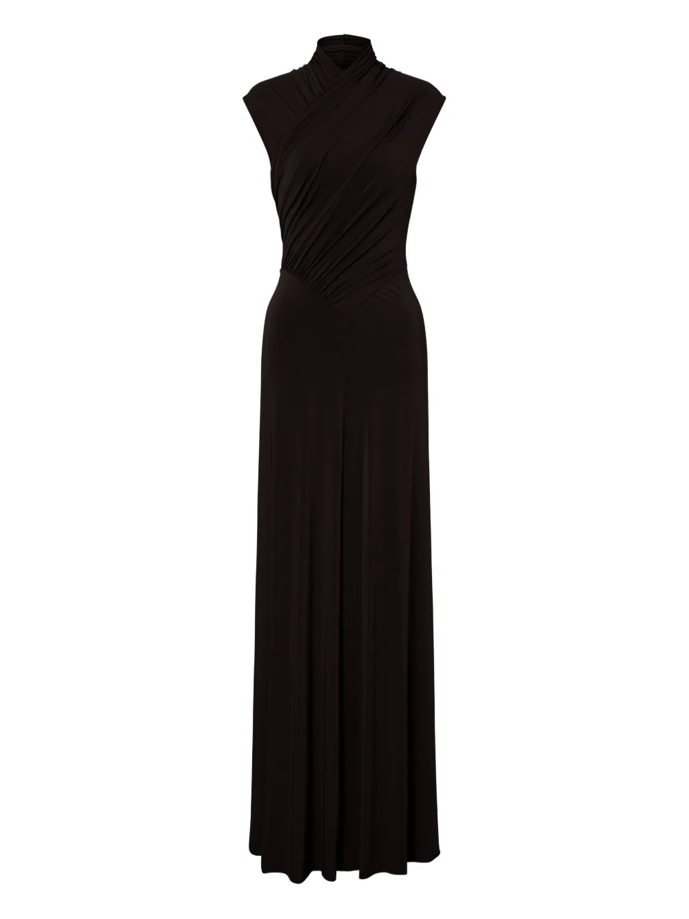 Alberta Ferretti Stretch maxi-jurk Zwart