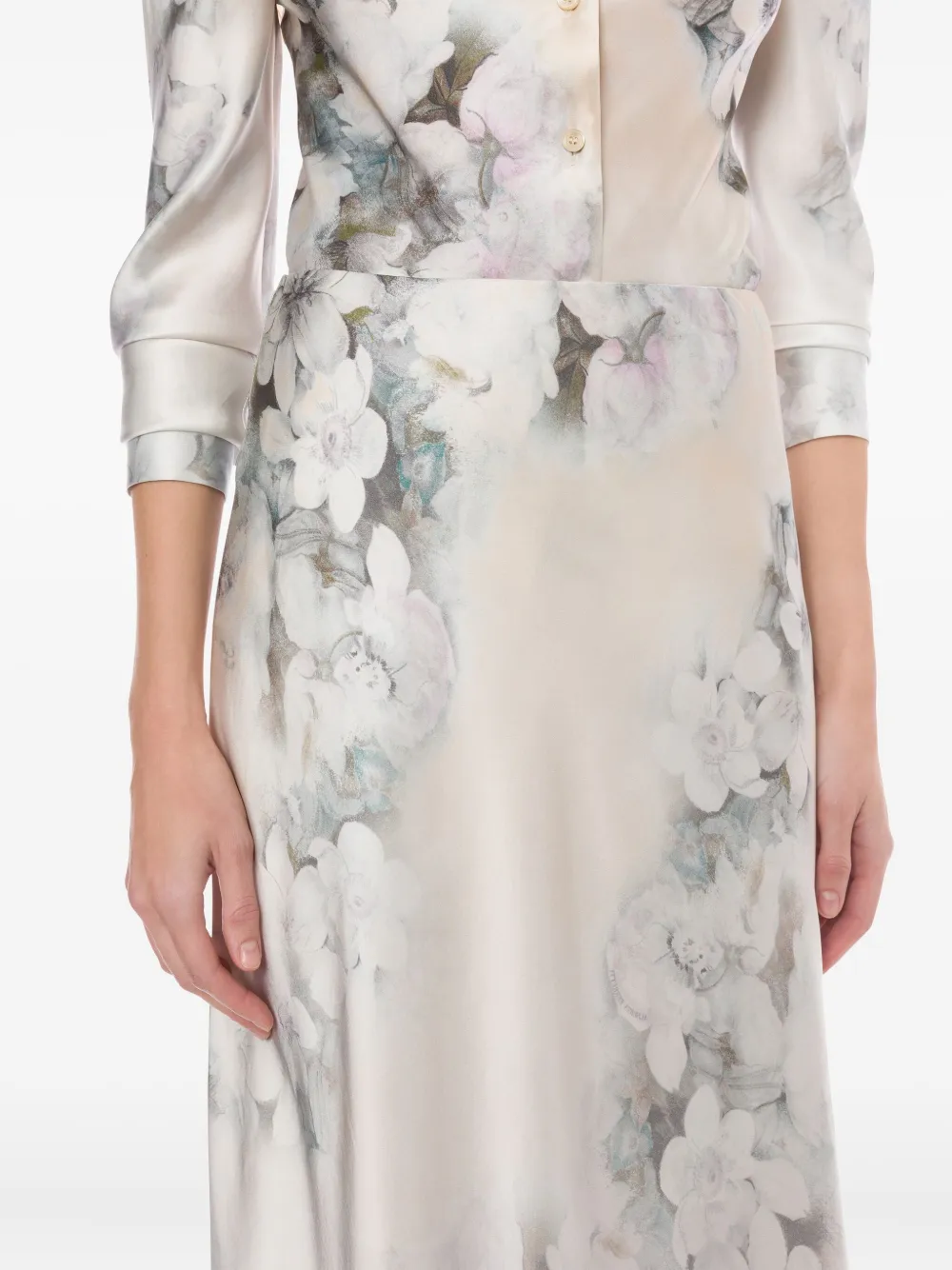 Alberta Ferretti Gonna lunga in raso | Abbigliamento | Image 4
