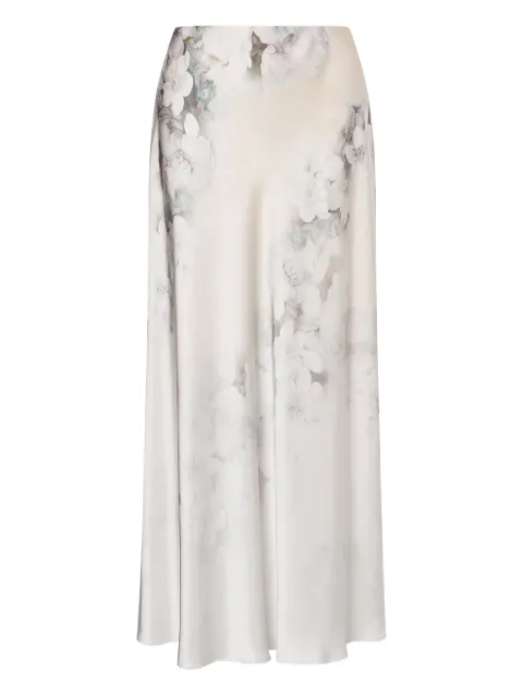 Alberta Ferretti satin maxi skirt