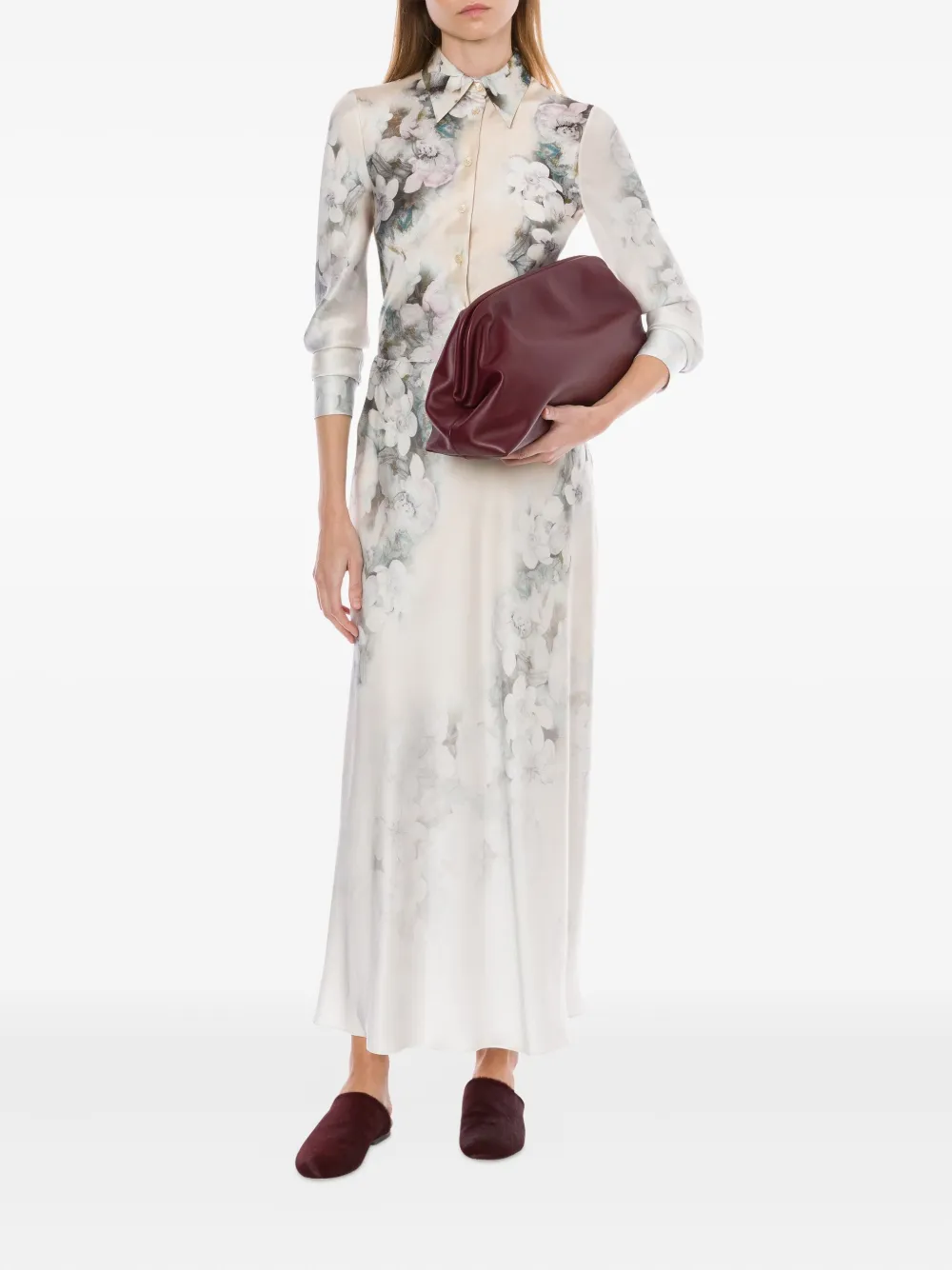 Alberta Ferretti satin maxi skirt | High-Waisted Skirts | Image 2