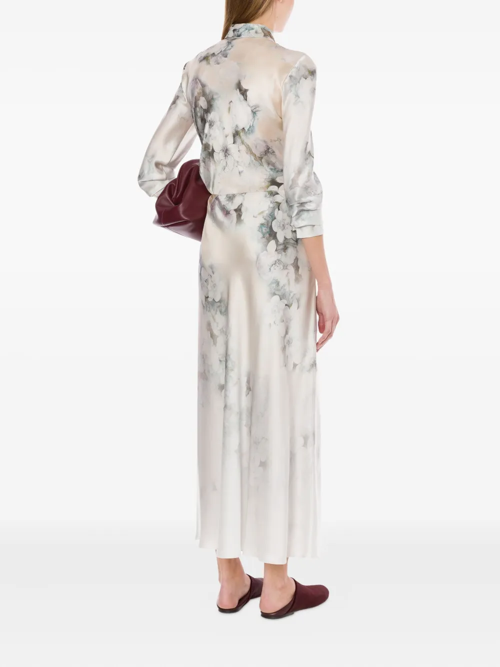 Alberta Ferretti Gonna lunga in raso | Gonne | Image 3