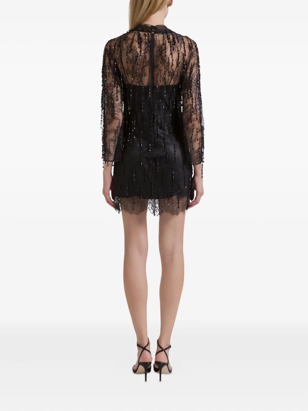 Alberta Ferretti Strapless geplooide midi-jurk Zwart