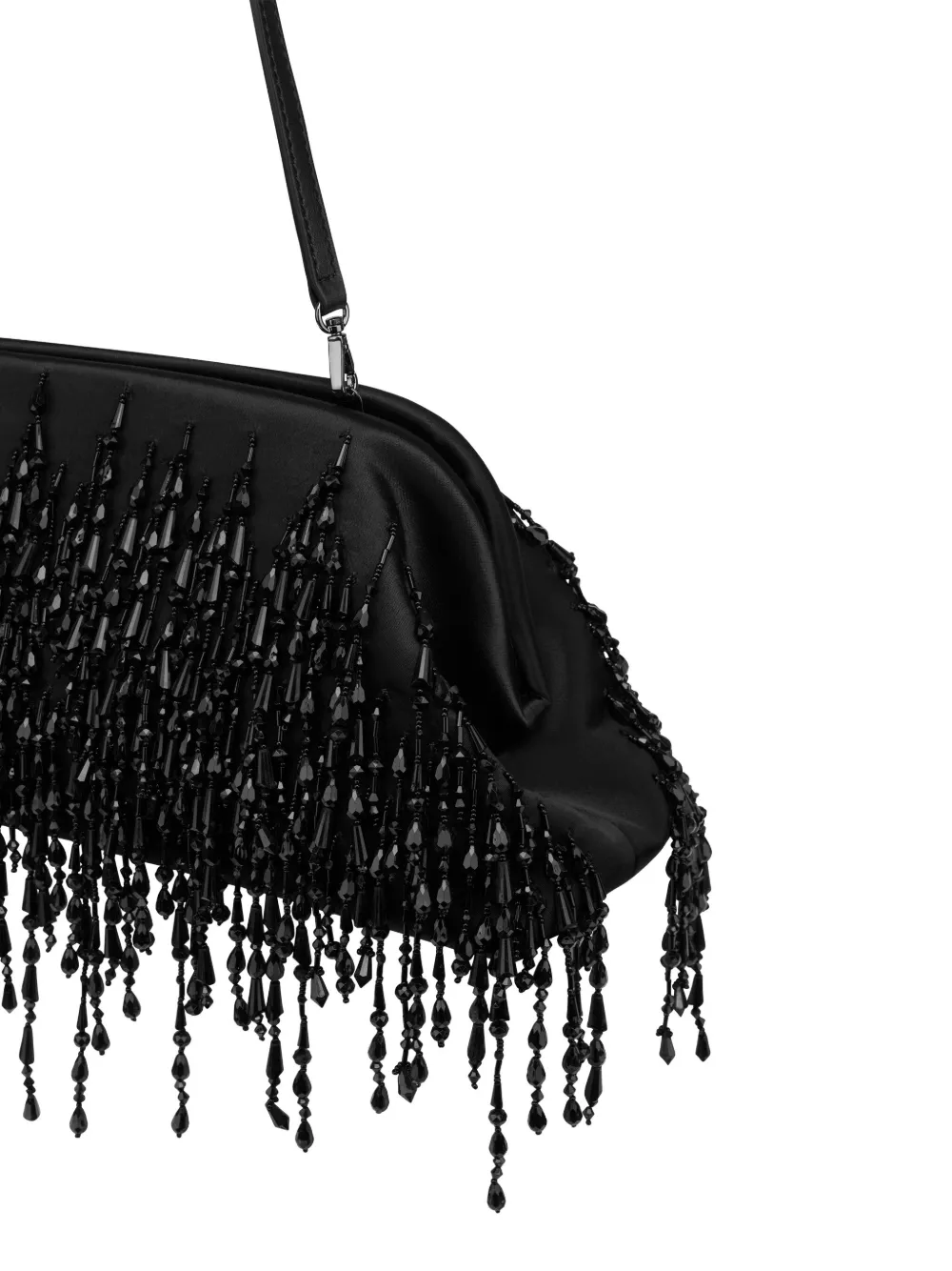 Alberta Ferretti Clutch met kralen Zwart