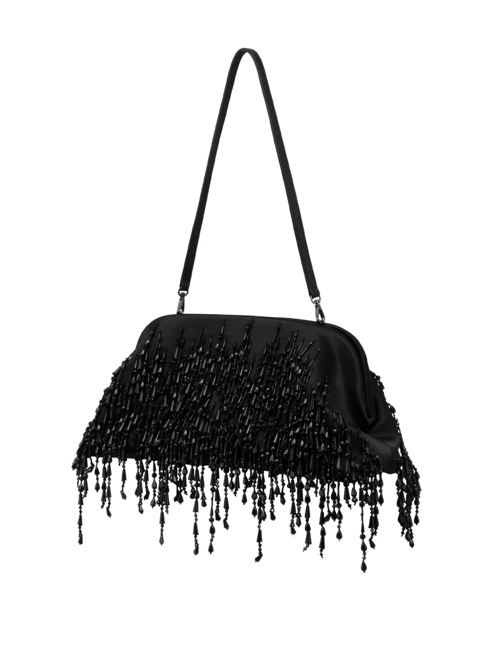 Alberta Ferretti Clutch met kralen Zwart