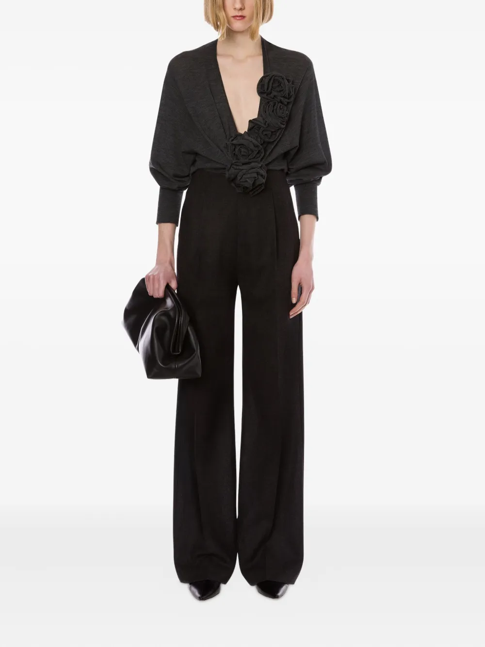 Alberta Ferretti Gebreide muts Grijs