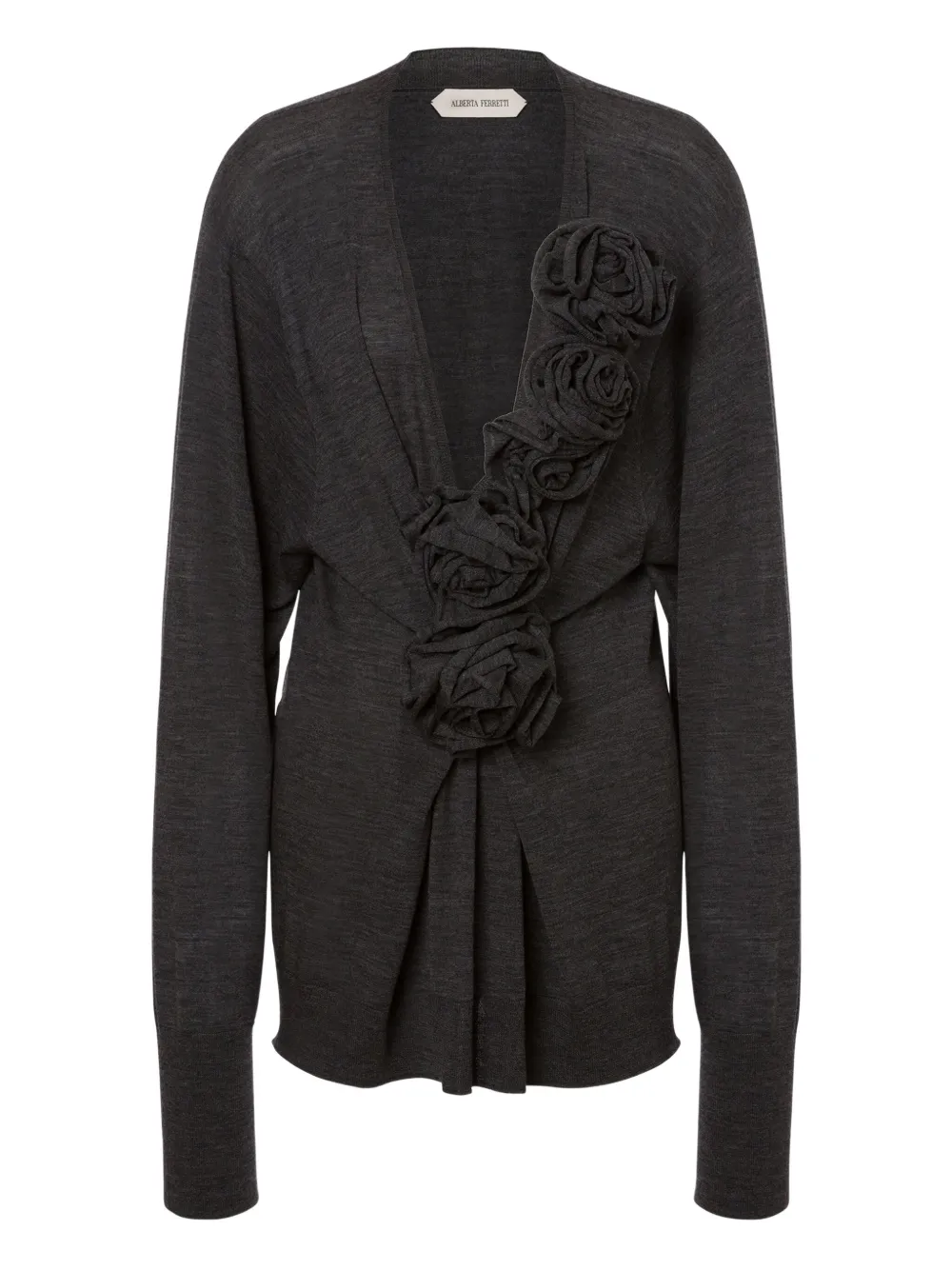 Alberta Ferretti Gebreide muts Grijs