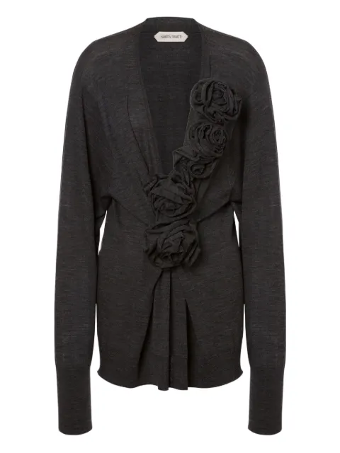 Alberta Ferretti virgin-wool knitted top