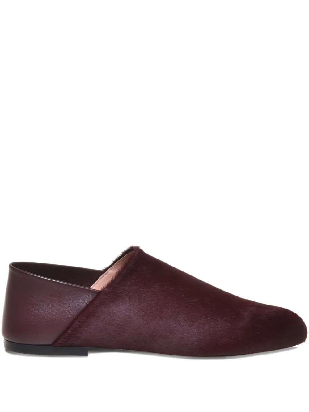 Alberta Ferretti mocassins en daim à logo embossé | rouge | Image 1