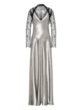 Alberta Ferretti satin dress - Silver