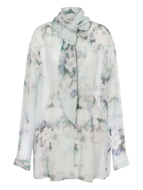Alberta Ferretti scarf-collar shirt