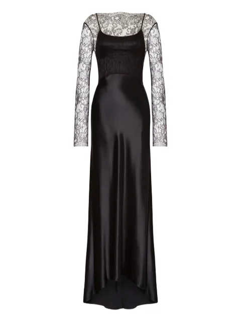 Alberta Ferretti satin long dress