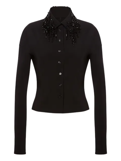 Alberta Ferretti embellished-collar shirt