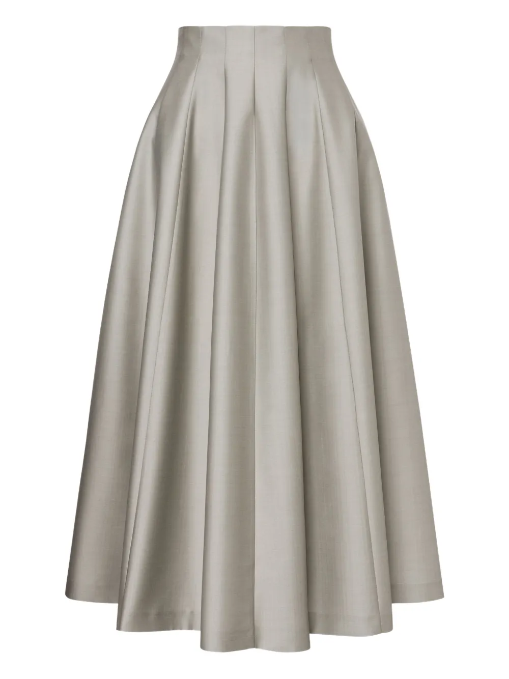Alberta Ferretti Midi-plooirok Grijs