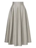 Alberta Ferretti pleated midi skirt - Grey