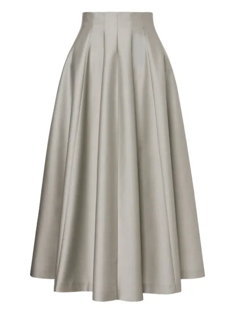 Alberta Ferretti jupe mi-longue à design plissé