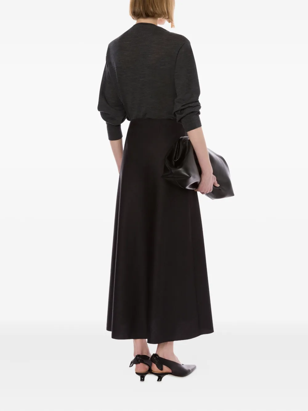 Alberta Ferretti High waist midi-rok Grijs