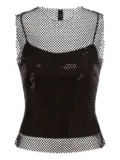 Alberta Ferretti mesh vest - Black