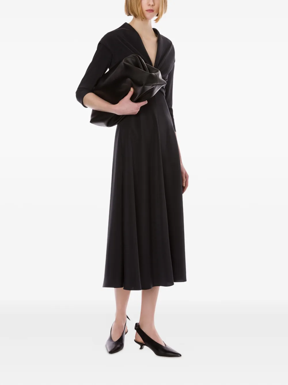 Alberta Ferretti Jurk van stretch-zijde Grijs