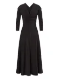 Alberta Ferretti stretch-silk dress - Grey